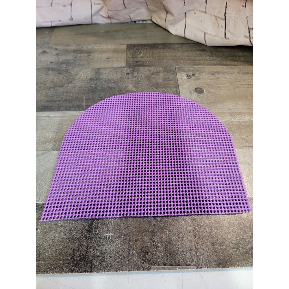 Purple Non slip table shelf placemat decor‎ half oval